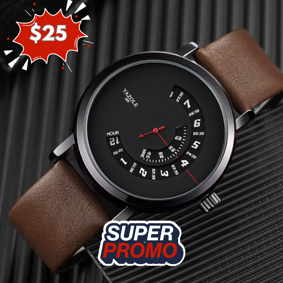 Reloj yazole cafe/negro yaz-1