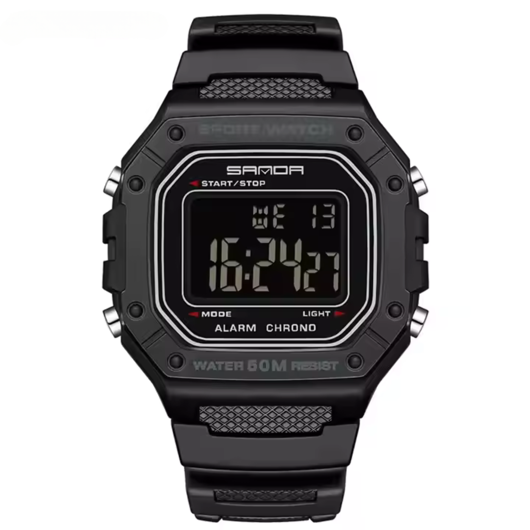 Reloj sanda blanco/negro san-4