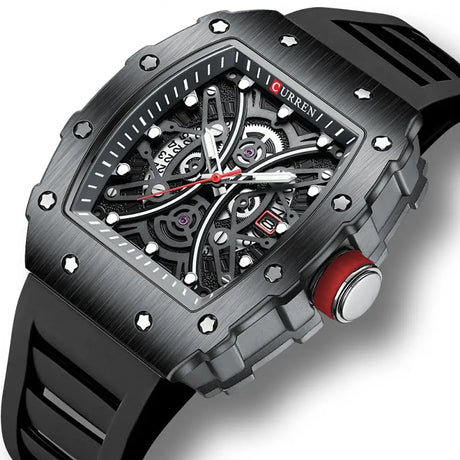 RELOJ CURREN  NEGRO/NEGRO CUR-37
