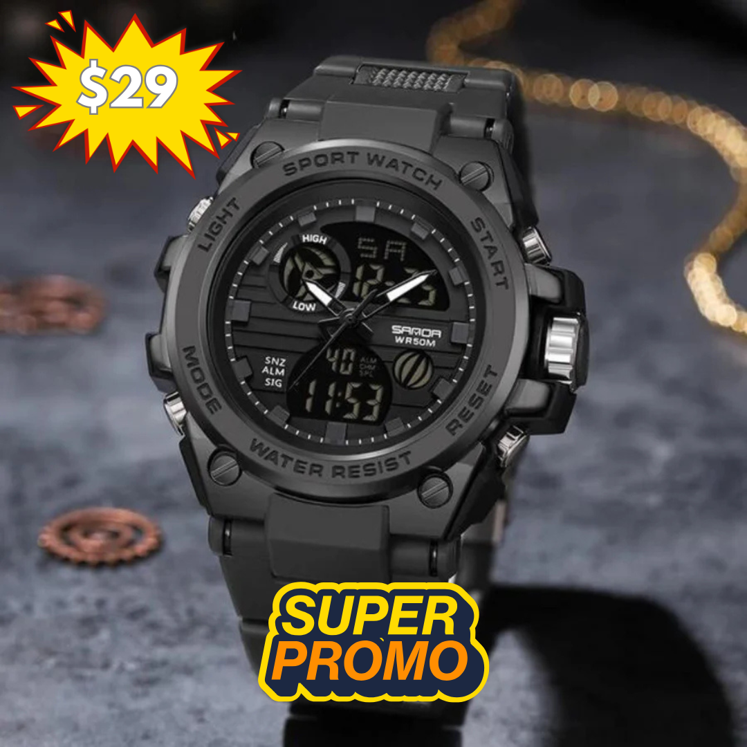 Reloj sanda negro/negro san-1