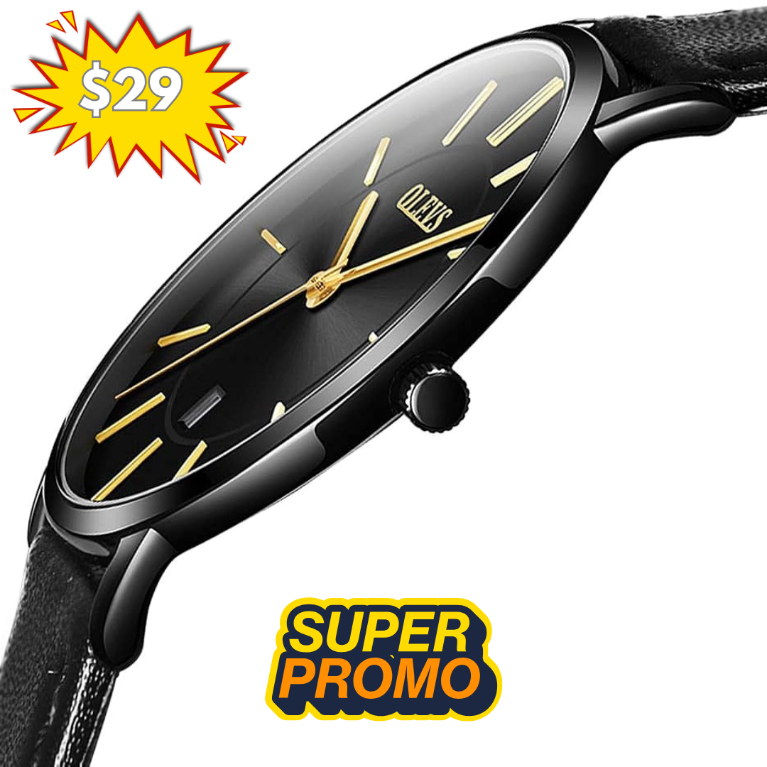 Reloj olevs negro/negro ole-11