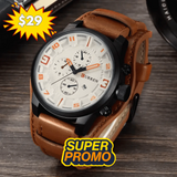 Reloj curren blanco/café cur-3