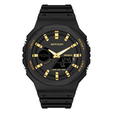 Reloj sanda negro/dorado san-7