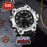 Reloj sanda negro/blanco san-2