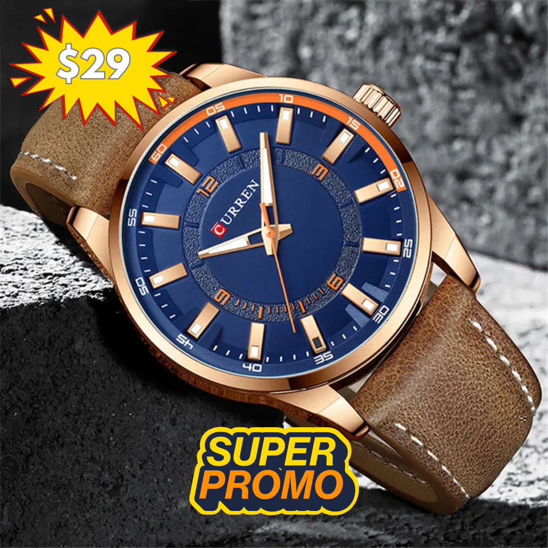 Reloj curren azul/café cur-20