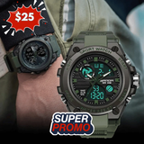 Reloj sanda verde/negro san-8