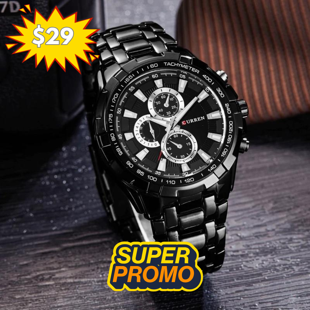 Reloj curren negro/negro cur-14