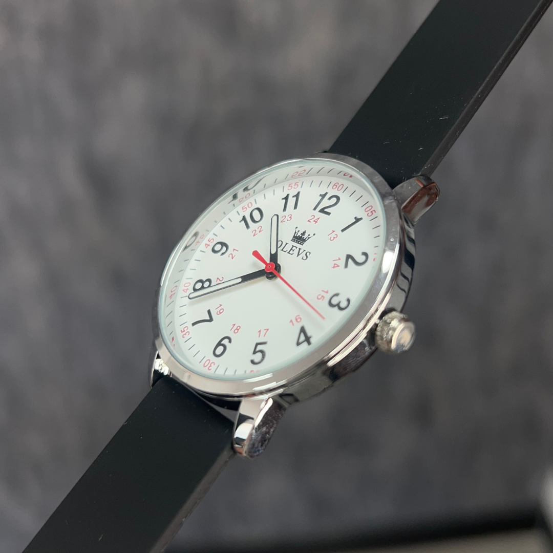 Reloj olevs blanco/negro ole-42