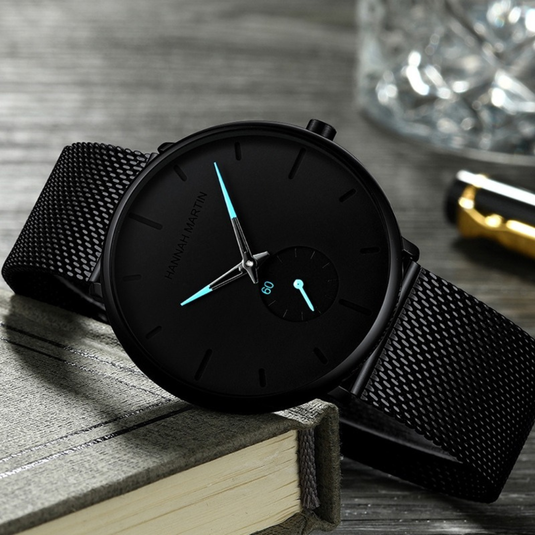 RELOJ HANNA MARTIN NEGOR/AZUL HAN-1