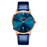Reloj olevs azul/dorado ole-45