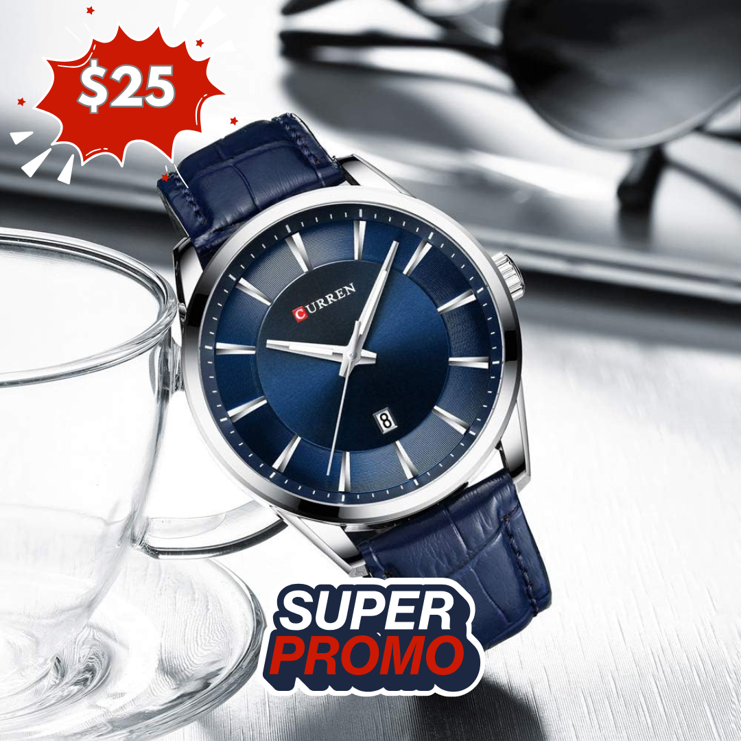 Reloj curren azul/plateado cur-26