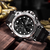 Reloj sanda negro/blanco san-2