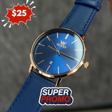 Reloj olevs azul/dorado ole-45