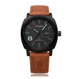Reloj curren negro/café cur-16