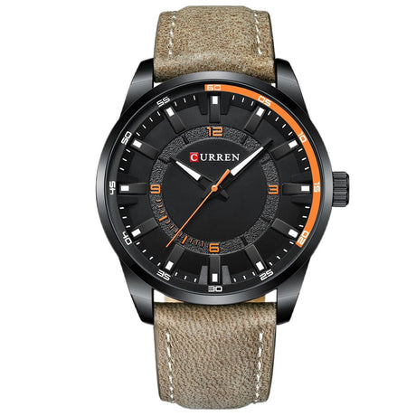 Reloj curren negro/pardo cur-18