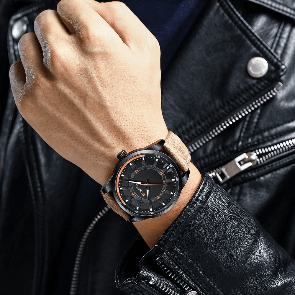 Reloj curren negro/pardo cur-18