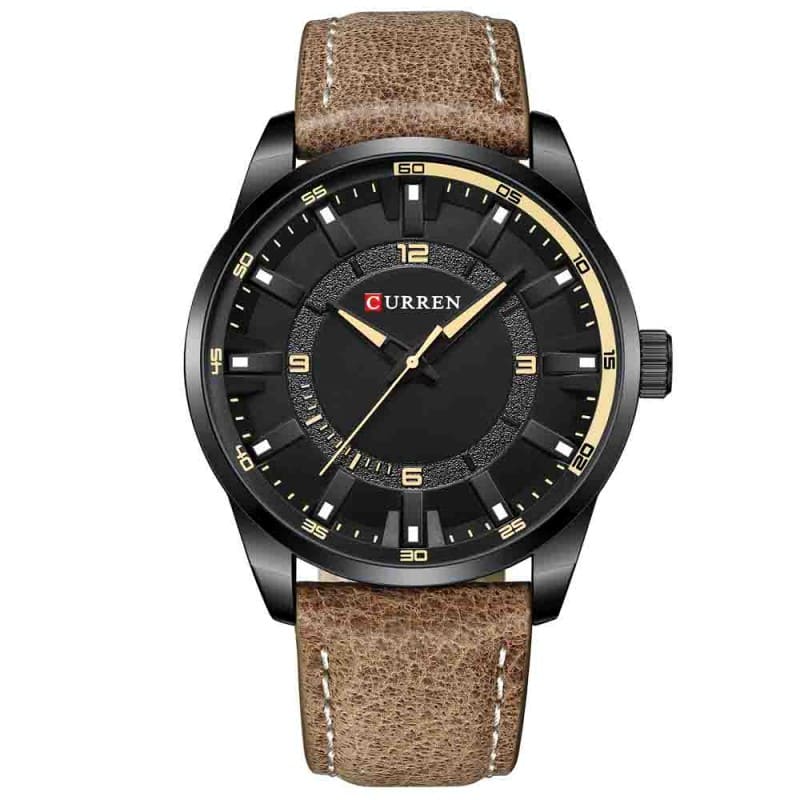 Reloj curren negro/pardo cur-19