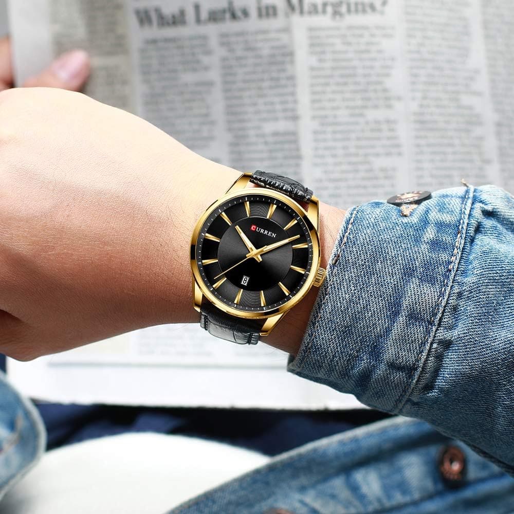 Reloj curren negro/dorado cur-28