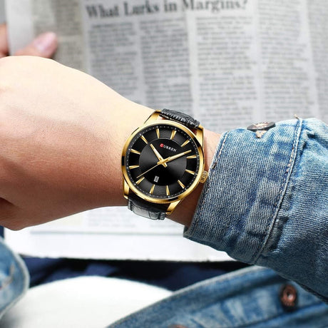 Reloj curren negro/dorado cur-28