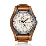 Reloj curren blanco/café cur-3