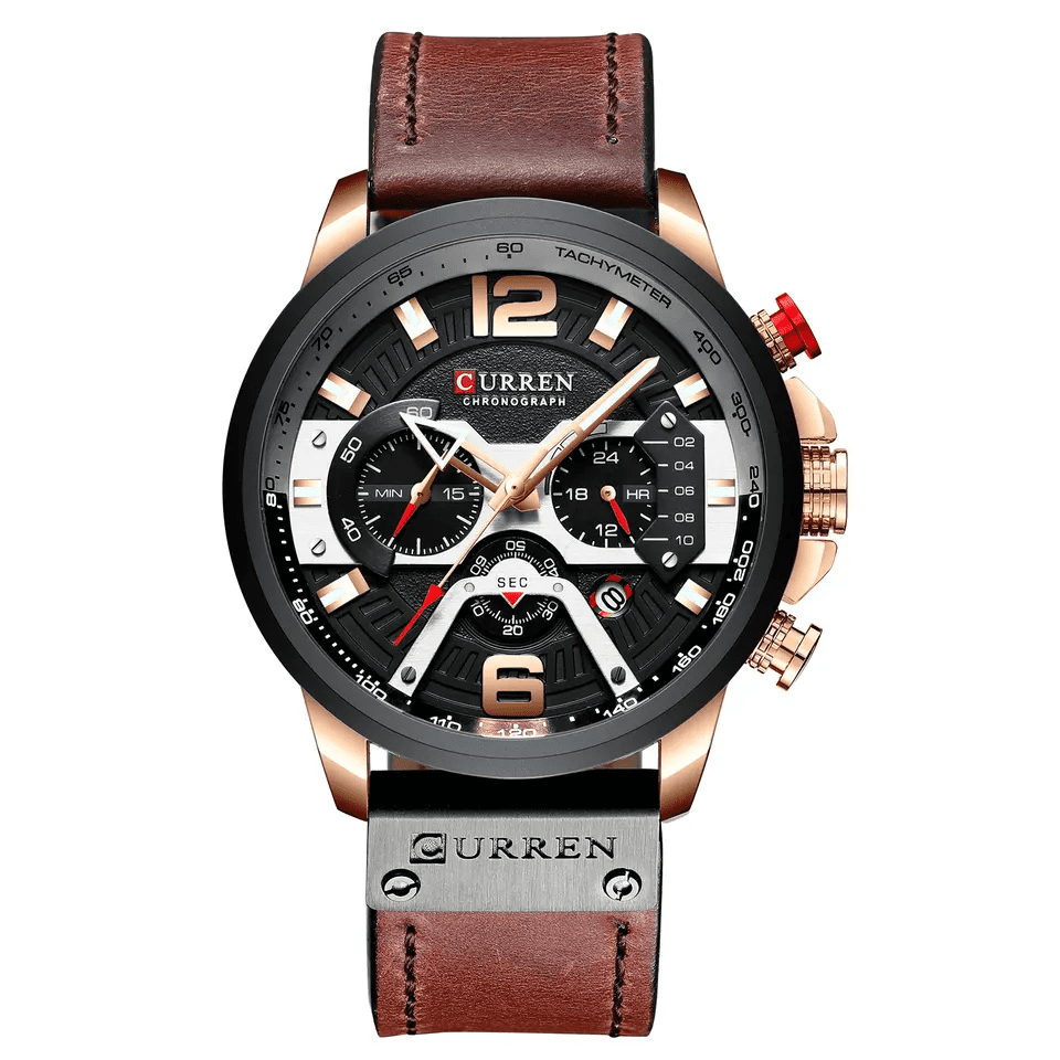 Reloj curren negro/café cur-30