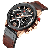 Reloj curren negro/café cur-30