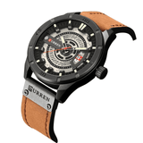 Reloj curren negro/café cur-4