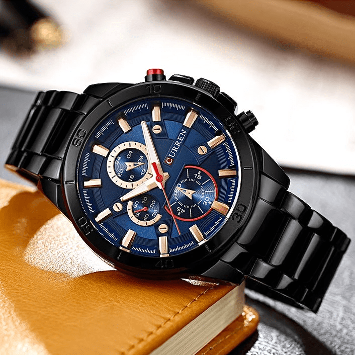 Reloj curren azul/negro cur-7