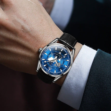 Reloj olevs azul/negro ole-1