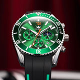 Reloj olevs verde/negro ole-15