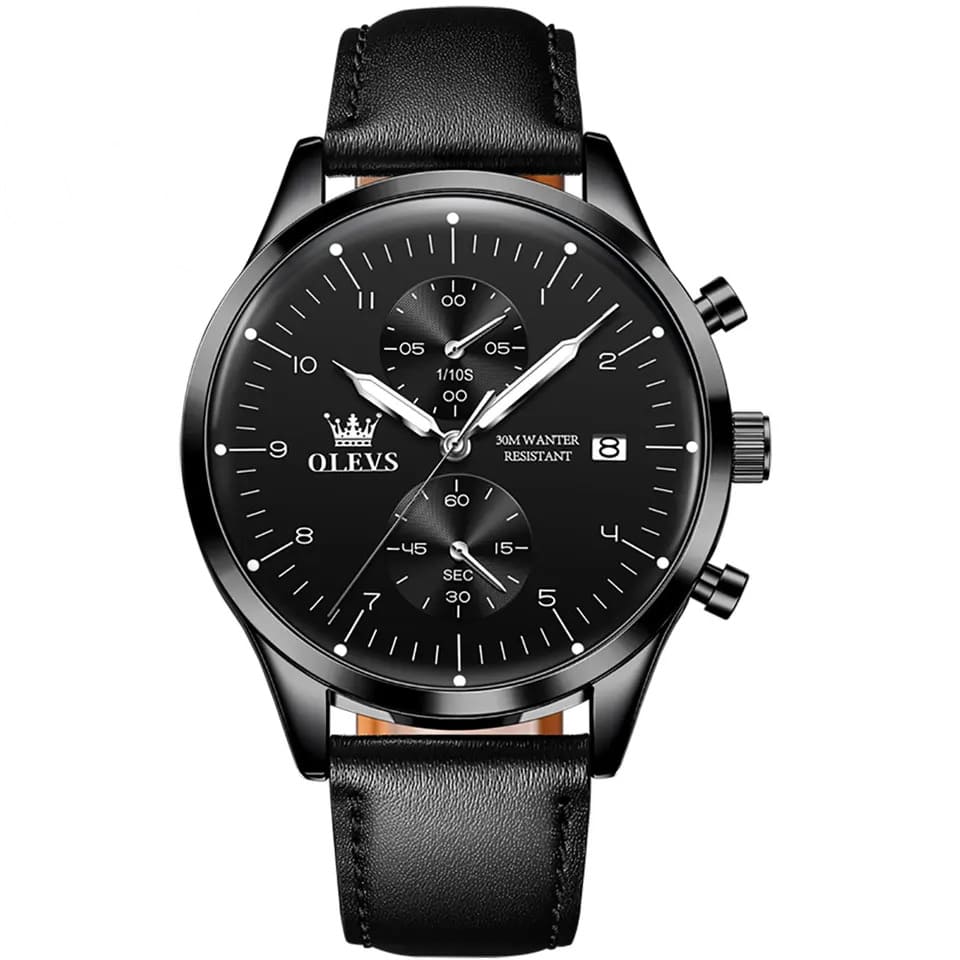 Reloj olevs negro/negro ole-24
