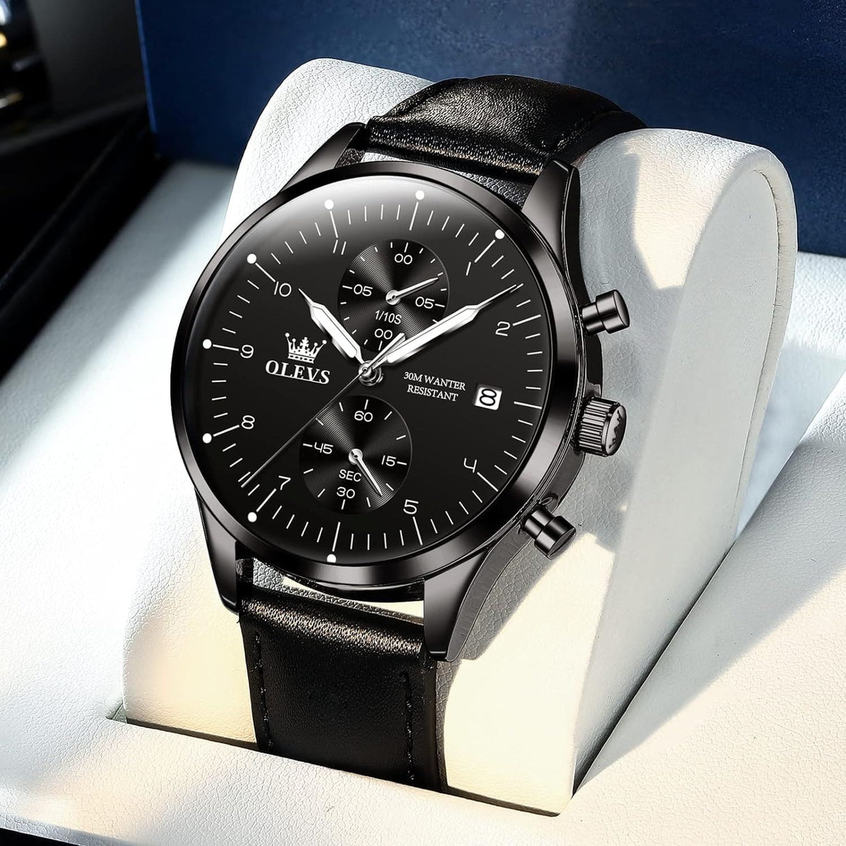 Reloj olevs negro/negro ole-24
