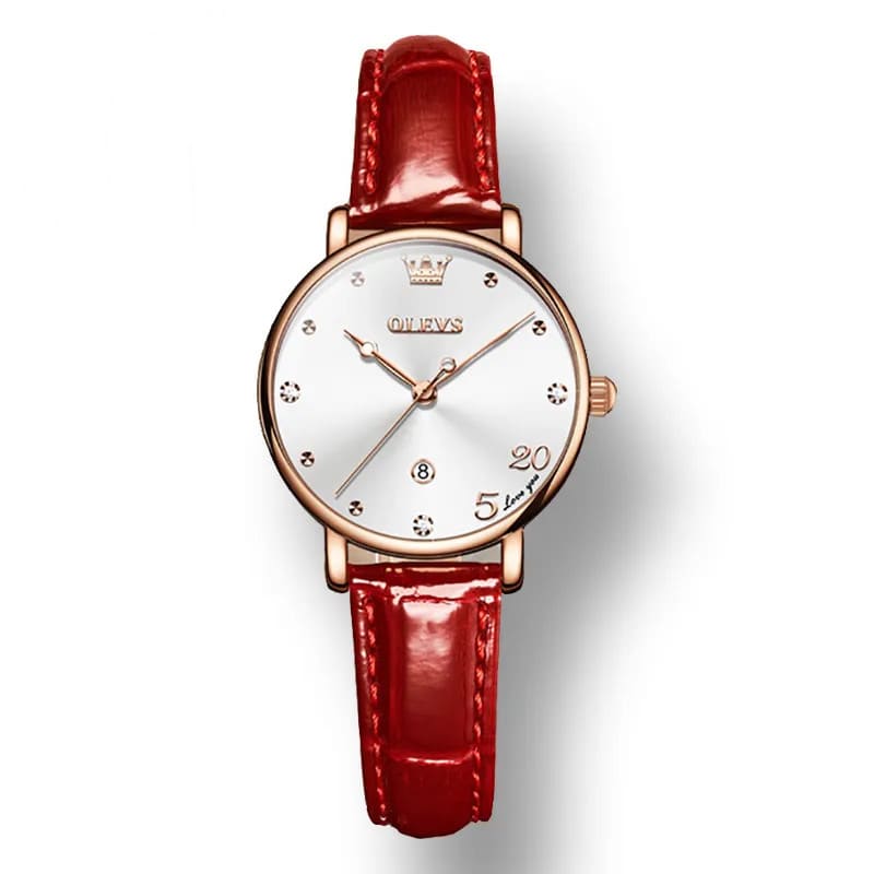 Reloj olevs rojo/blanco ole-36