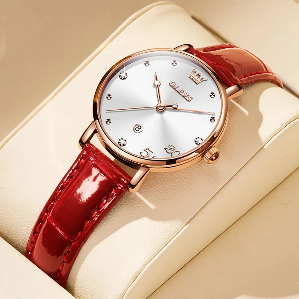 Reloj olevs rojo/blanco ole-36