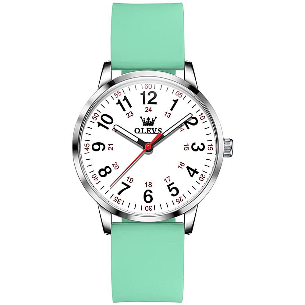 Reloj olevs blanco/verde ole-41