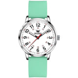 Reloj olevs blanco/verde ole-41