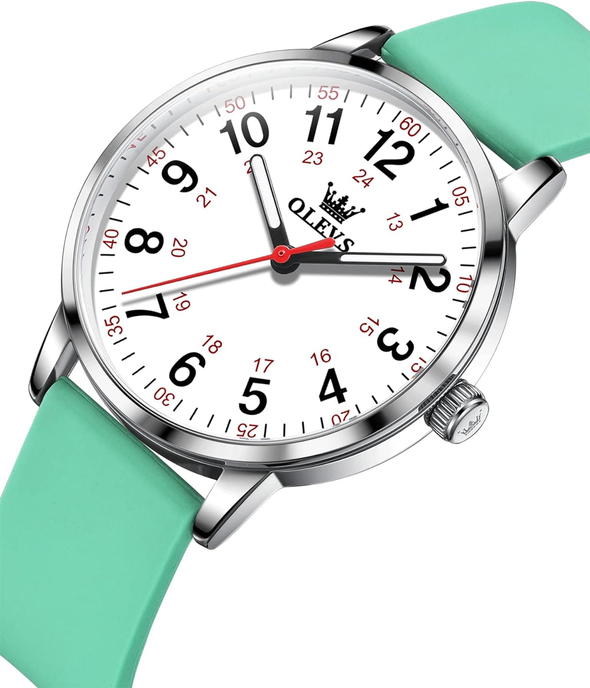 Reloj olevs blanco/verde ole-41