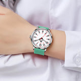 Reloj olevs blanco/verde ole-41