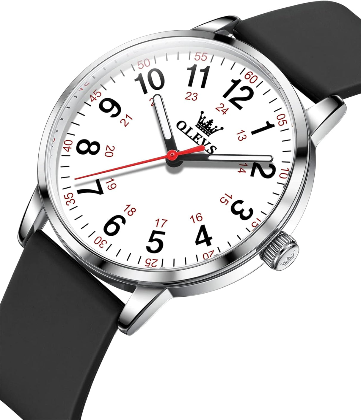 Reloj olevs blanco/negro ole-42