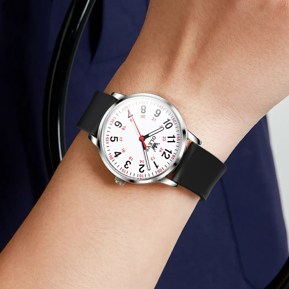 Reloj olevs blanco/negro ole-42