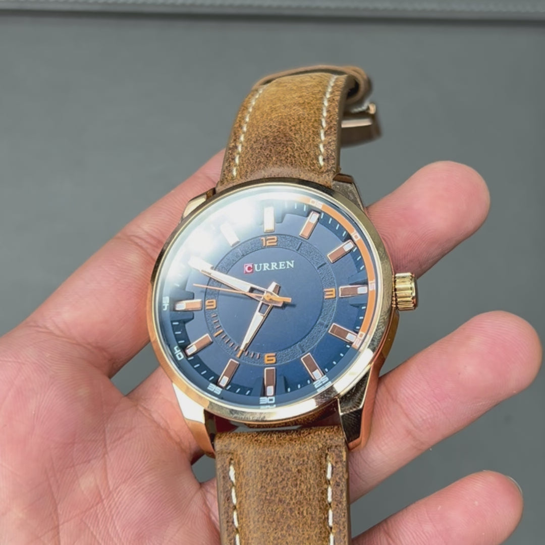 Reloj curren azul/café cur-20